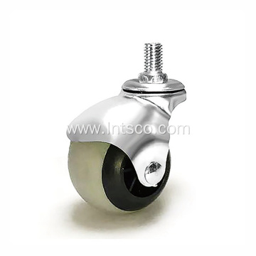 Grey TPR ball Caster Wheels Screw Type For Furniture